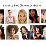 Sample B+C Female Happy